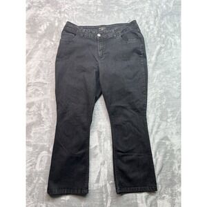 Riders By Lee Womens Plus Sz 20WP Designer Jeans Black Bootcut Western Ladies